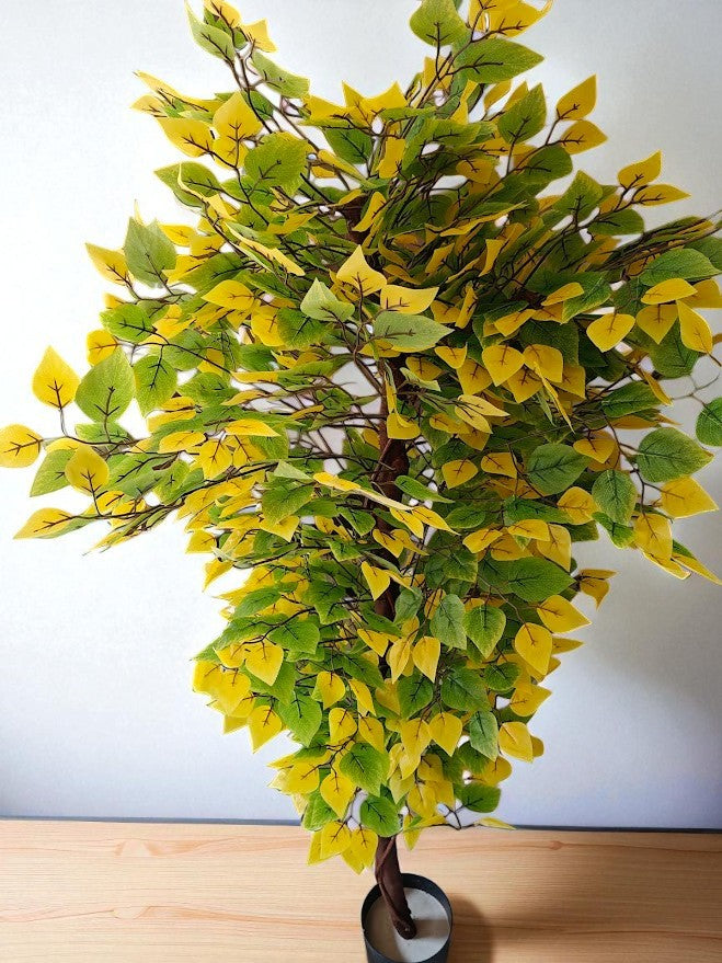 Artificial Silver Birch plant - 200cm with basic black pot