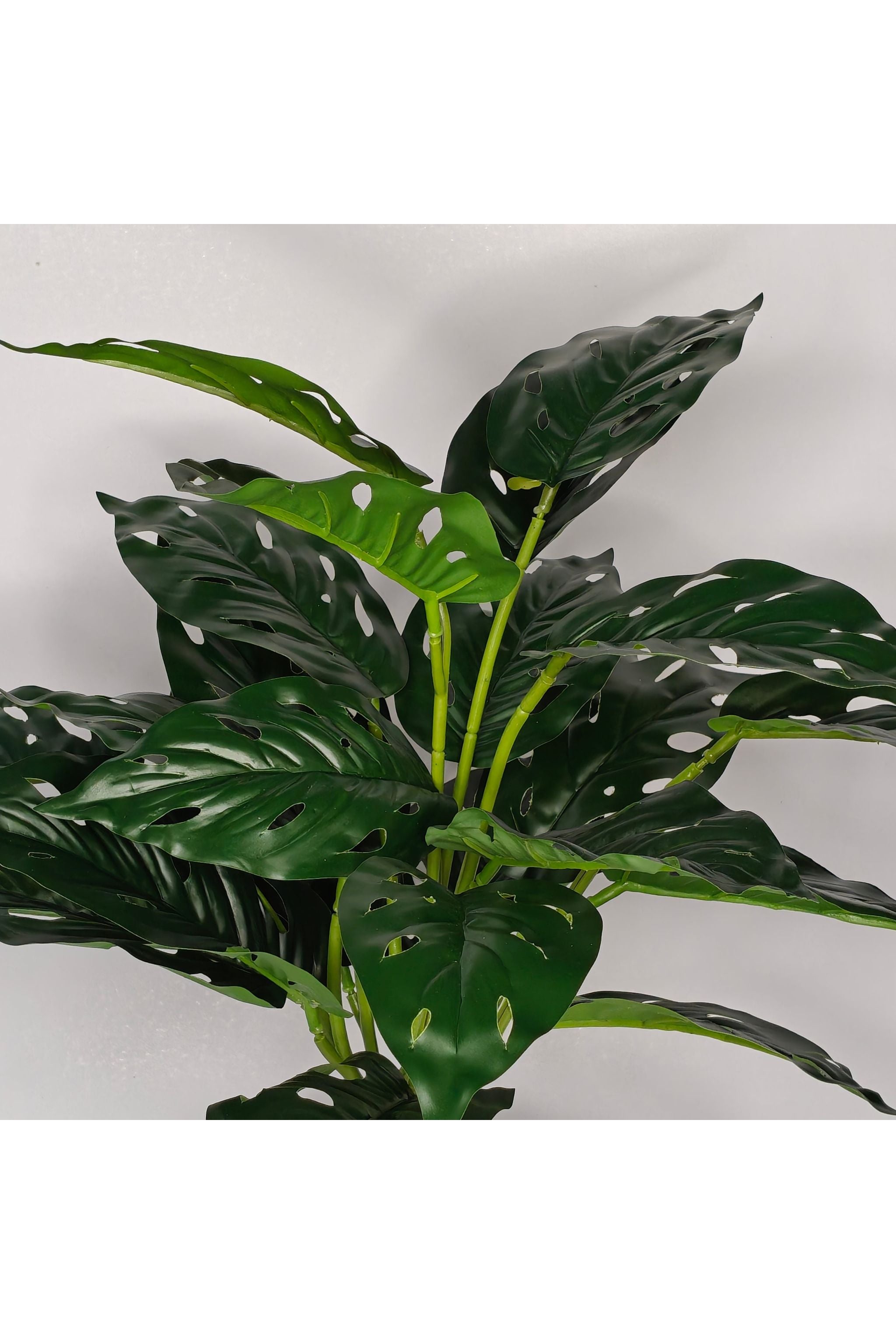Artifical Monstera Plant - 37cm with basic black pot