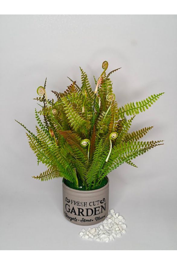 Artificial Fern Plant -  27cm with pot