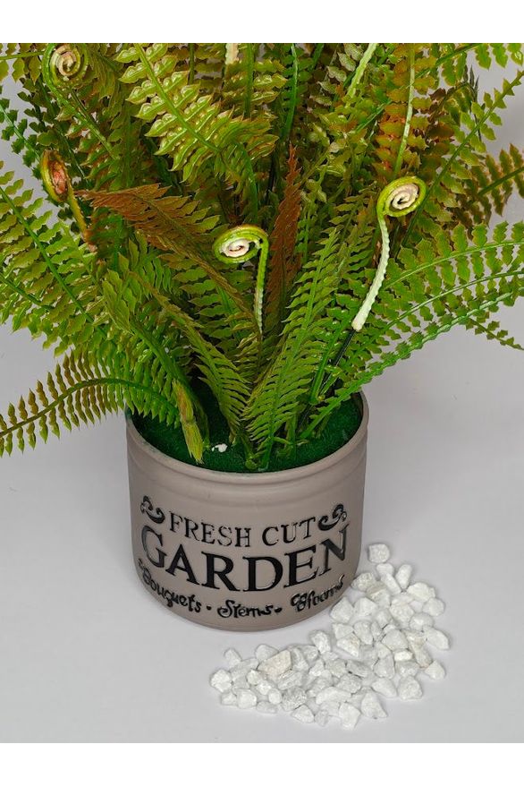 Artificial Fern Plant -  27cm with pot