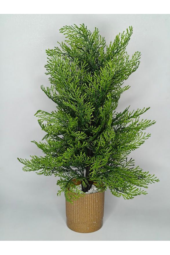 Artificial Cedar Plant - 50cm with pot