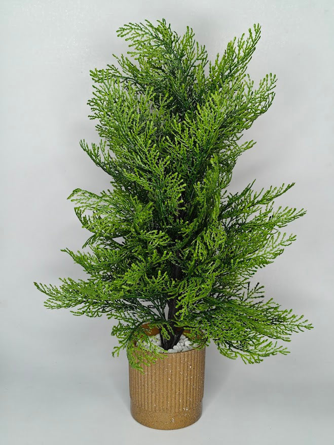 Artificial Cedar Plant - 50cm with pot
