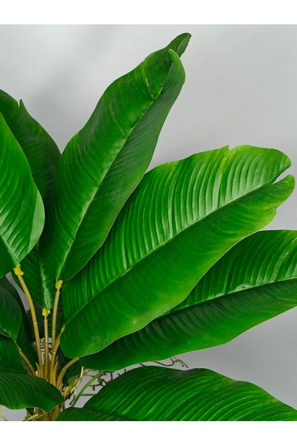 Artificial Small Banana - 30cm with basic black pot
