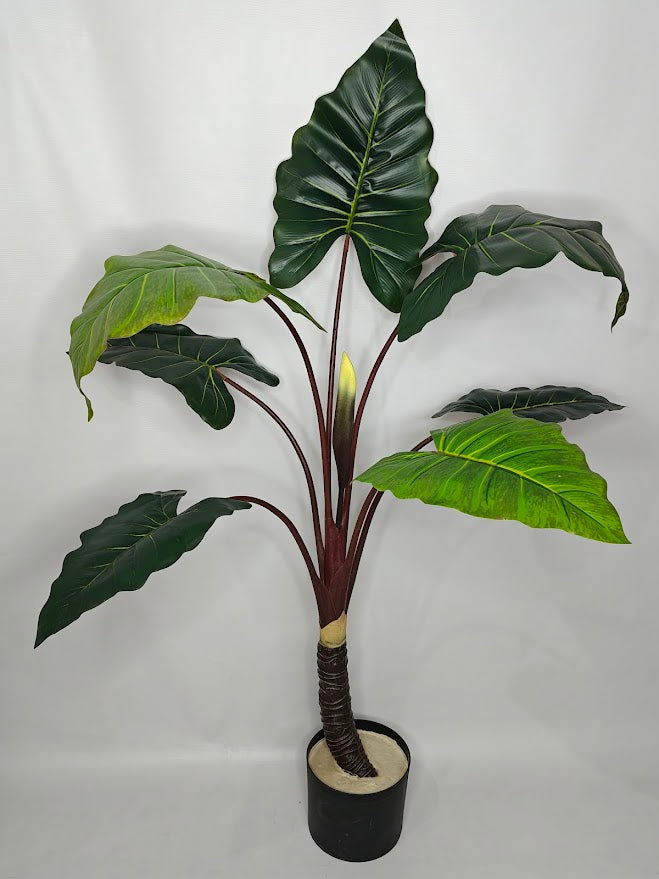 Artificial big Alocasia Plant - 140cm without  pot
