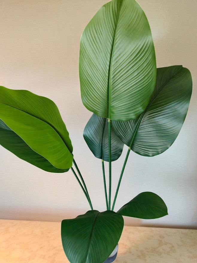 Artificial Calathea palm Plant - 150cm with basic black pot