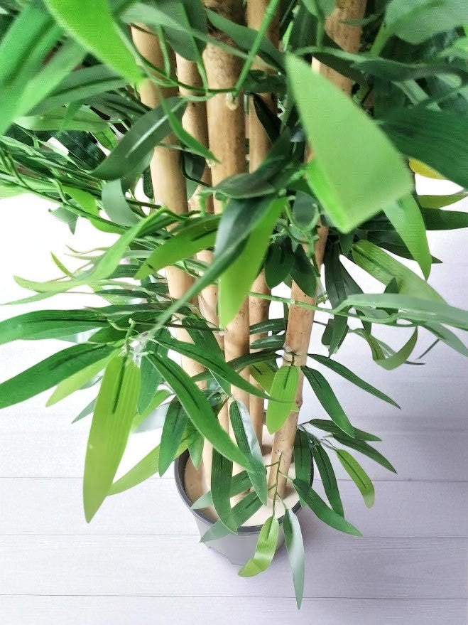 Artificial Bamboo plant - 120cm with basic black pot